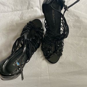 Black strappy heels!